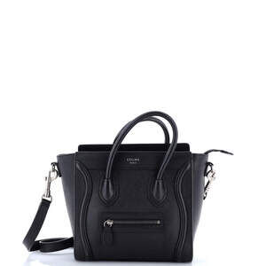Celine Luggage Bag Grainy Leather Nano #236463C16B